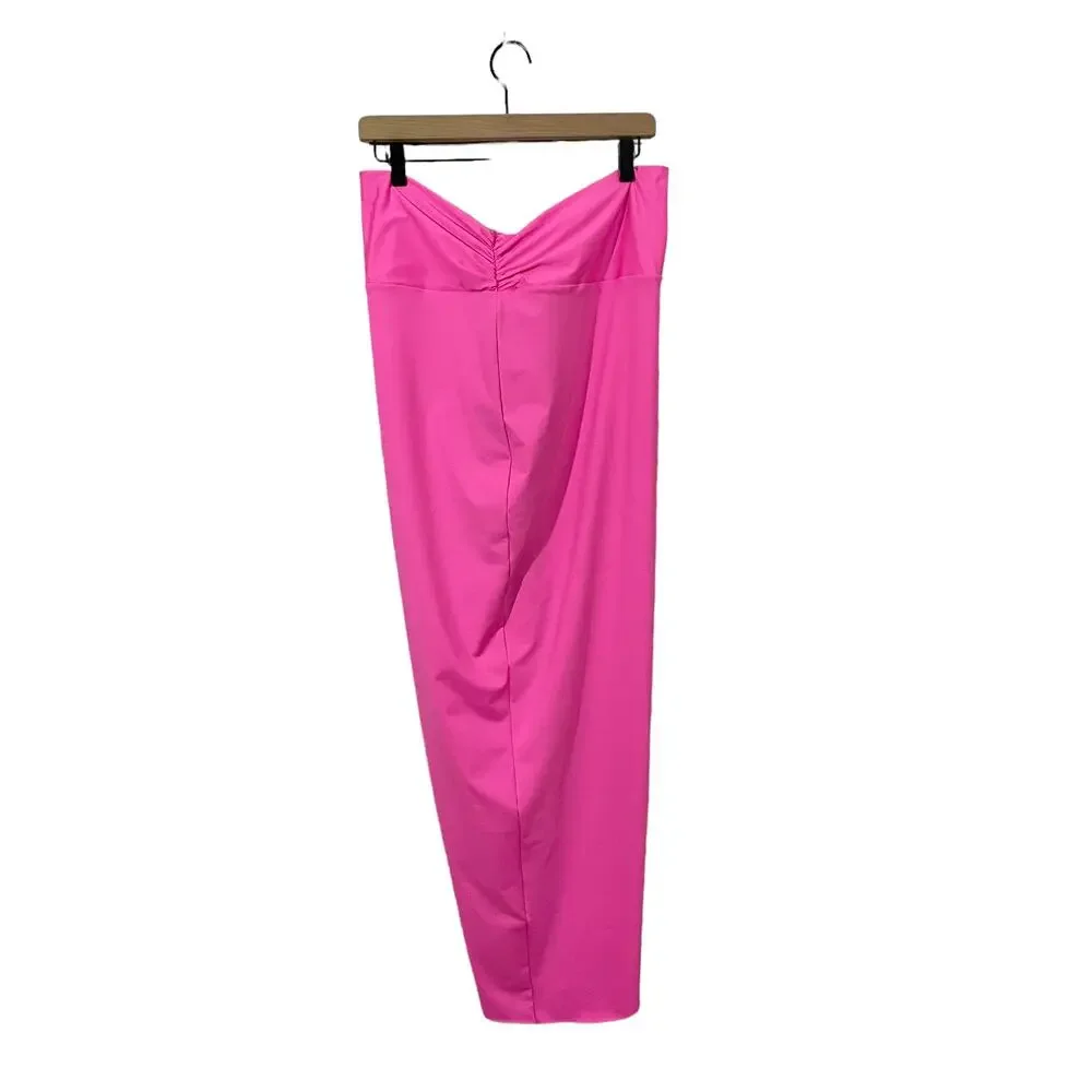 NWT SKIMS Signature Swim Sarong Skirt - Taffy - XL